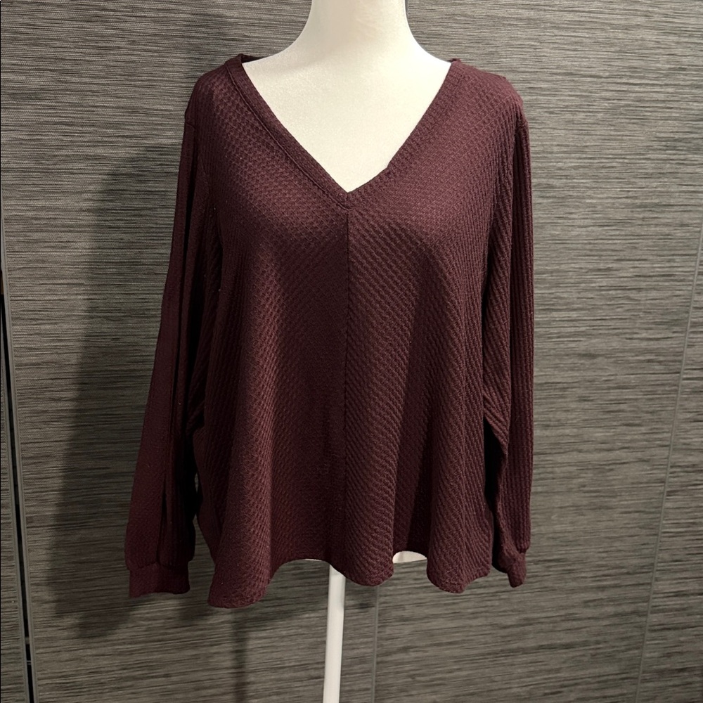 Jessica Simpson Waffle-Knit Top/Sweater